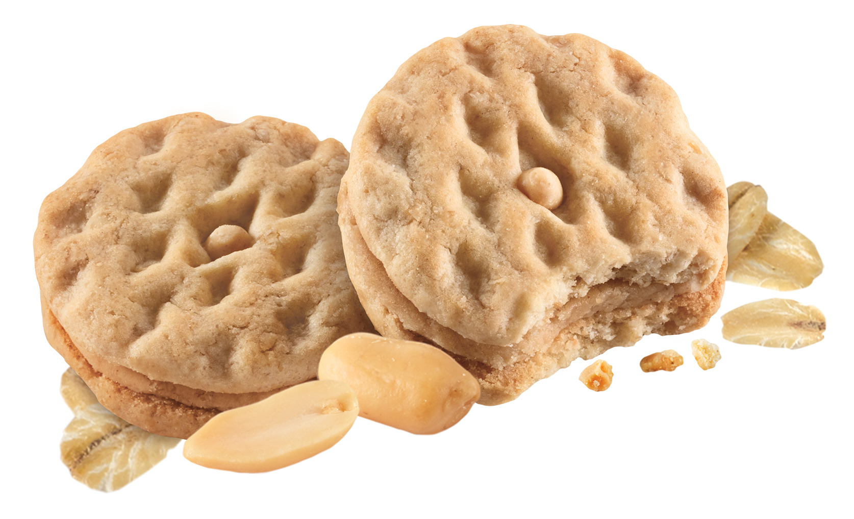 Do-si-dos® | Crunchy oatmeal sandwich cookie with creamy peanut butter filling